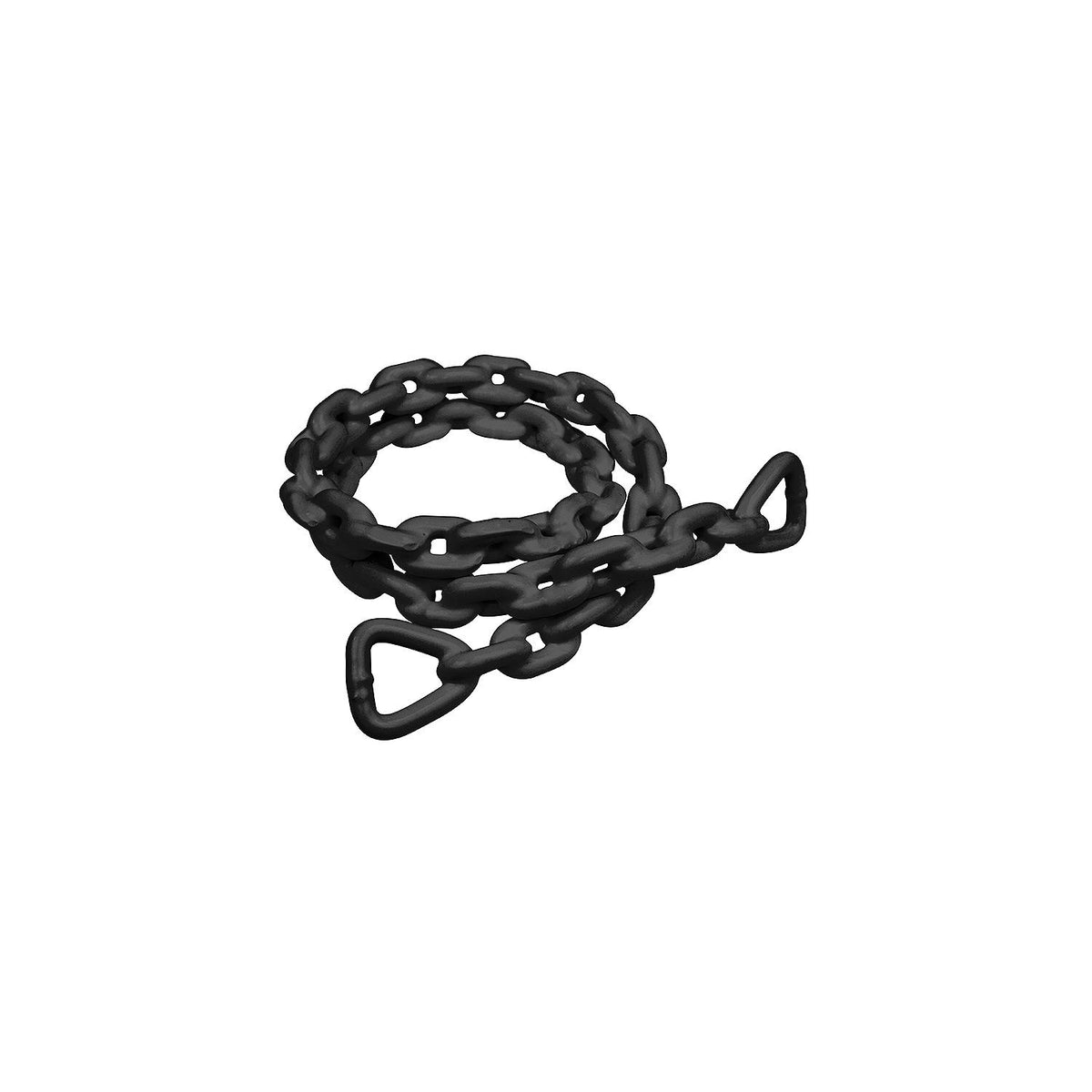 Black PVC Coated Galvanized Anchor Lead Chain, 1/4in x 4ft