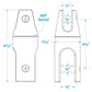 Stainless Steel Anchor Swivel - 4-5/8in Long - 2,650 lbs