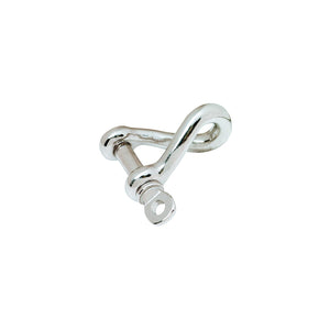Stainless Steel Twisted Anchor Shackle, 1/4in