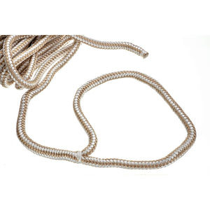 Double Braid Nylon Dock Line, Gold/ White, 5/8in x 30ft