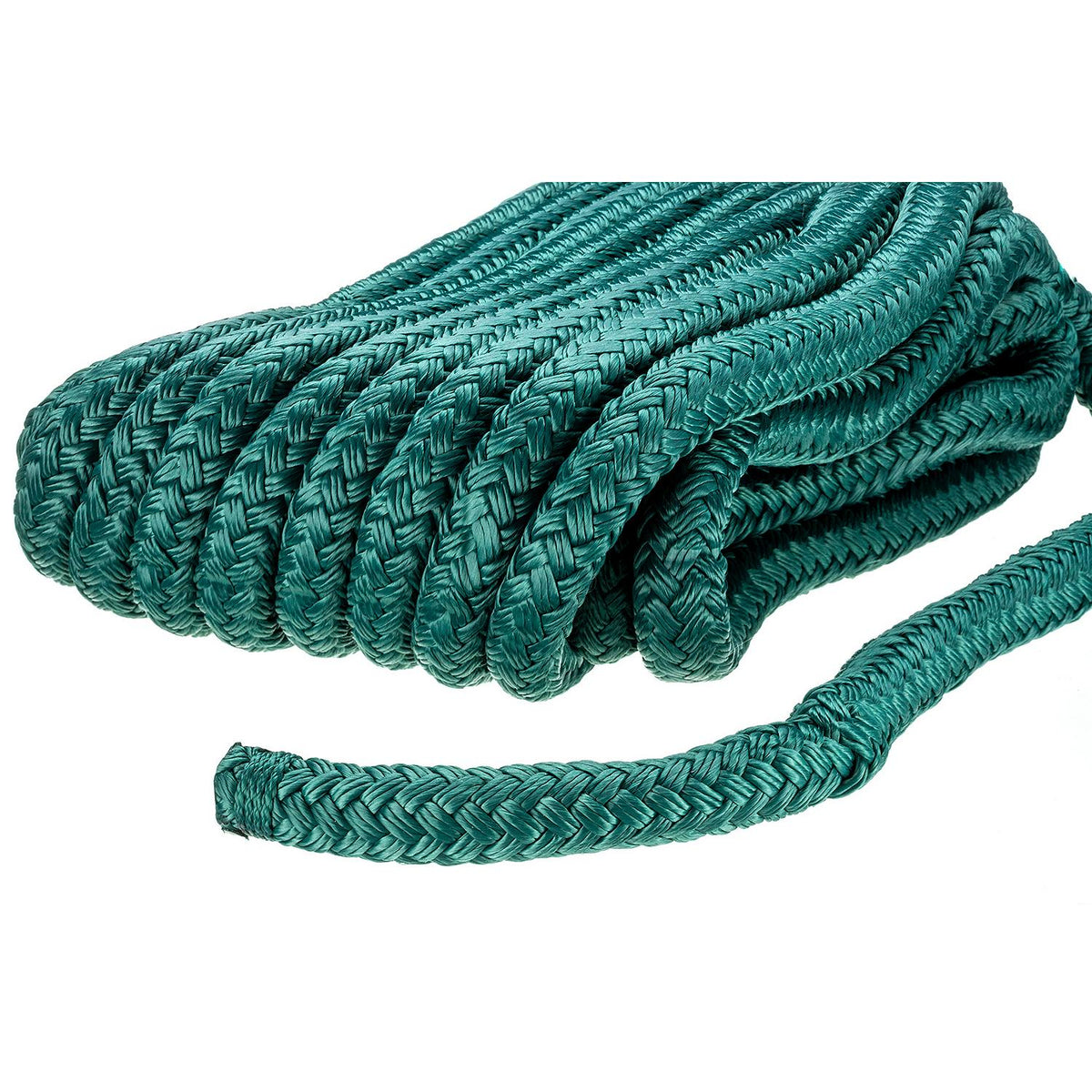 Double Braid Nylon Dock Line, Forest Green, 5/8in x 30ft