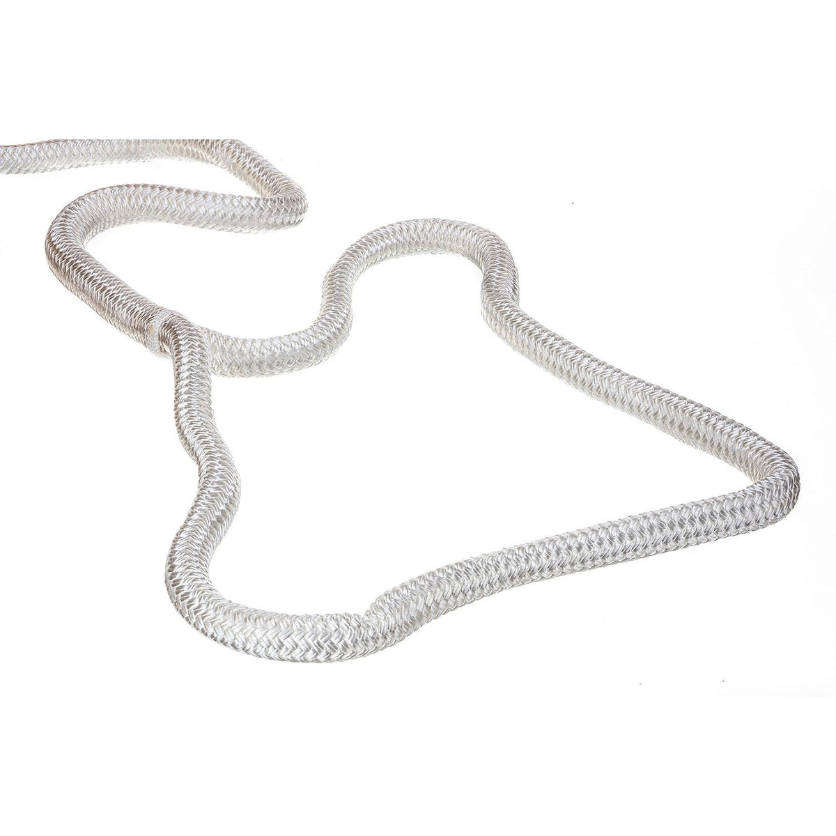 Double Braid Nylon Dock Line, White, 3/4in x 25ft