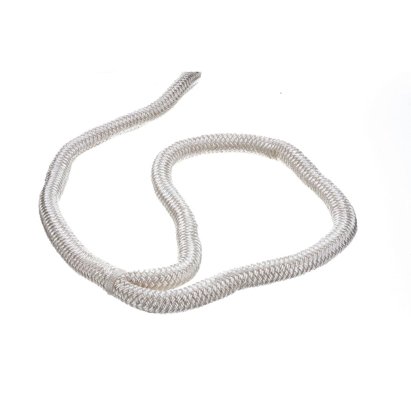 Double Braid Nylon Dock Line, White, 3/4in x 50ft
