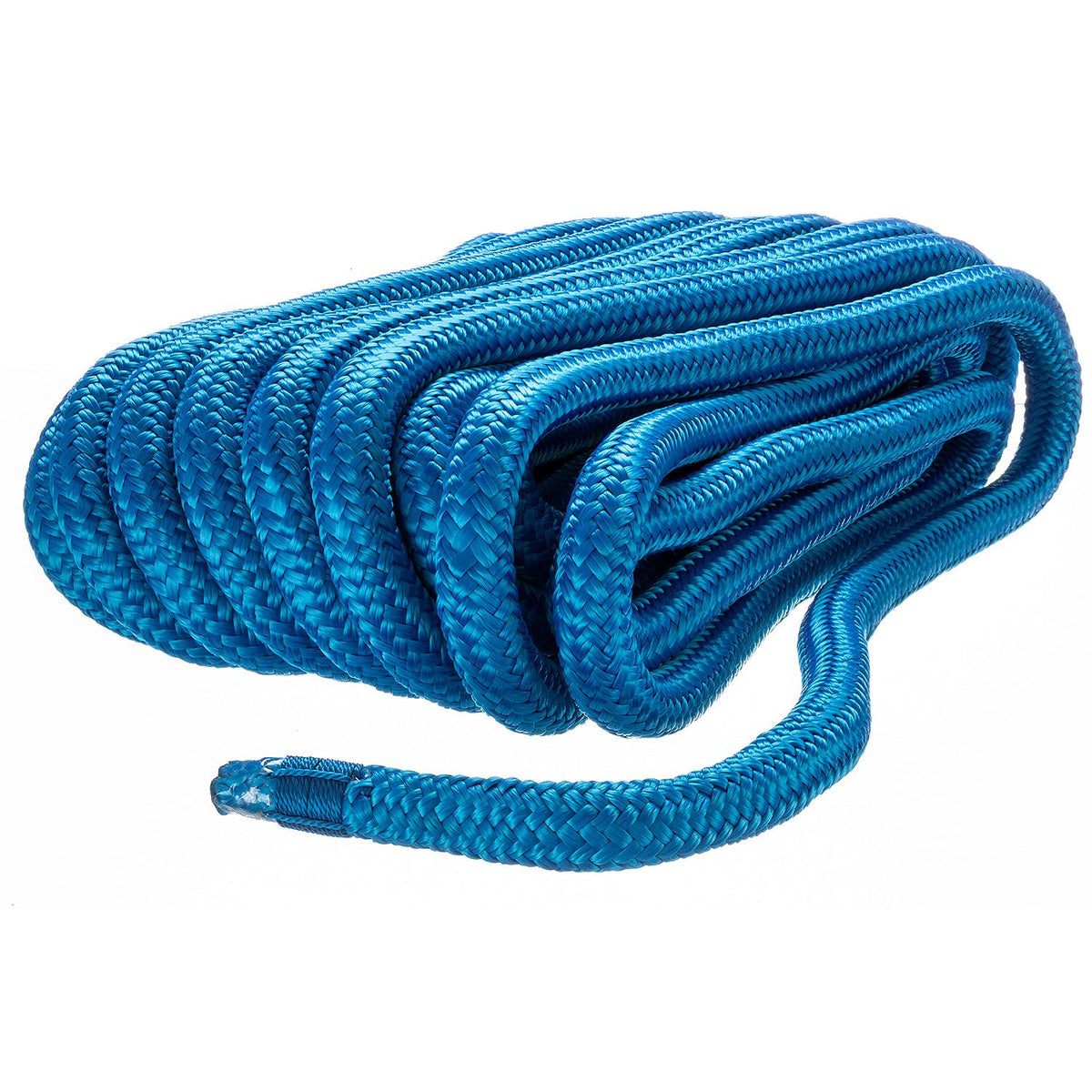 Double Braid Nylon Dock Line, Blue, 3/4in x 50ft