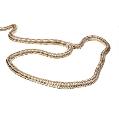 Double Braid Nylon Dock Line, Gold/ White, 3/4in x 35ft