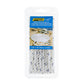 Premium 3-Strand Twisted Nylon Dock Line, White w/ Blue Tracer, 3/8in x 10ft
