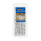 Premium 3-Strand Twisted Nylon Dock Line, White w/ Blue Tracer, 1/2in x 20ft