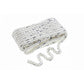 Premium 3-Strand Twisted Nylon Dock Line, White w/ Blue Tracer, 1/2in x 25ft