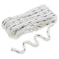 Premium 3-Strand Twisted Nylon Dock Line, White w/ Blue Tracer, 1/2in x 30ft