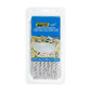 Premium 3-Strand Twisted Nylon Dock Line, White w/ Blue Tracer, 5/8in x 25ft