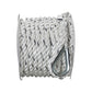 Premium 3-Strand Twisted Nylon Anchor Line, White w/ Blue Tracer, 3/8in x 50ft