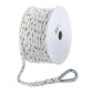 Premium 3-Strand Twisted Nylon Anchor Line, White w/ Blue Tracer, 3/8in x 100ft