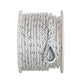 Premium 3-Strand Twisted Nylon Anchor Line, White w/ Blue Tracer, 1/2in x 150ft