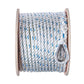 Premium 3-Strand Twisted Nylon Anchor Line, White w/ Blue Tracer, 5/8in x 250ft