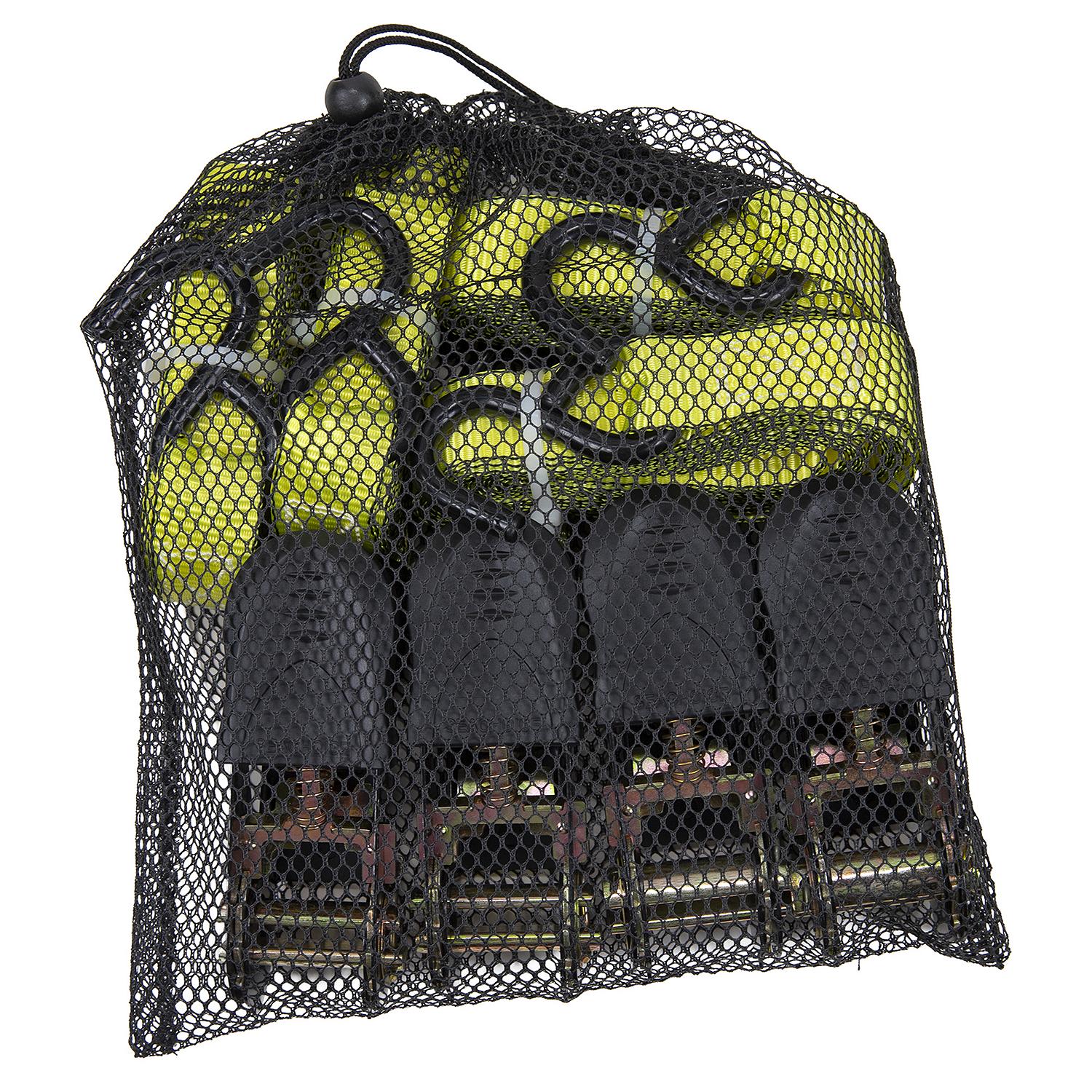 Ratchet Tie-Downs, 1inx 15ft,  4-Pack, 4/PK