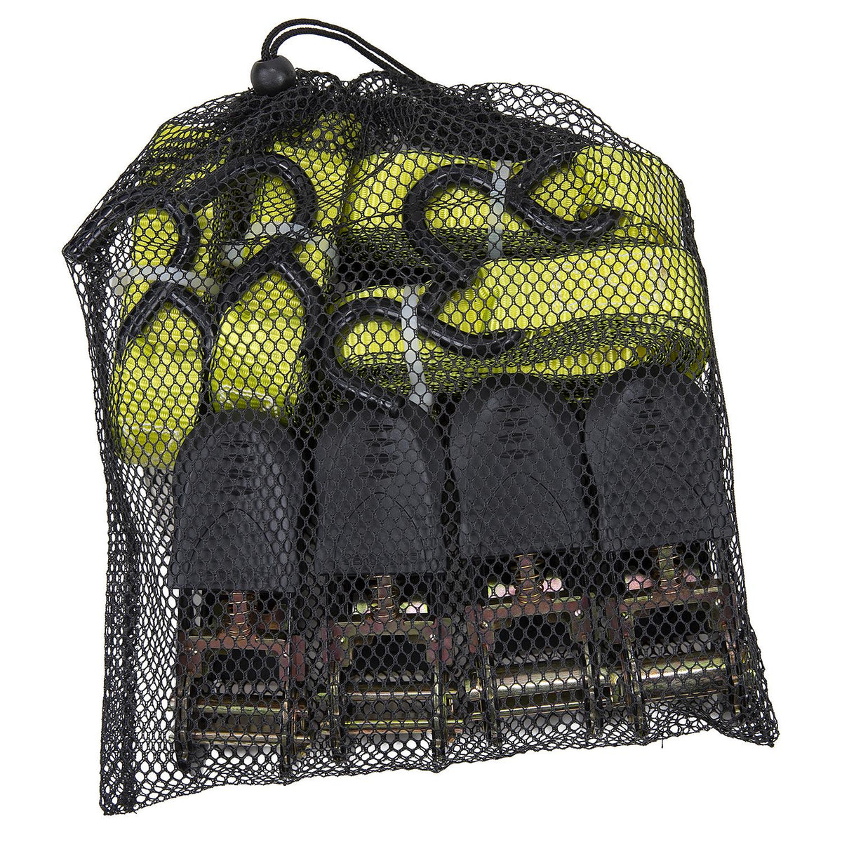 Ratchet Tie-Downs, 1inx 15ft,  4-Pack, 4/PK