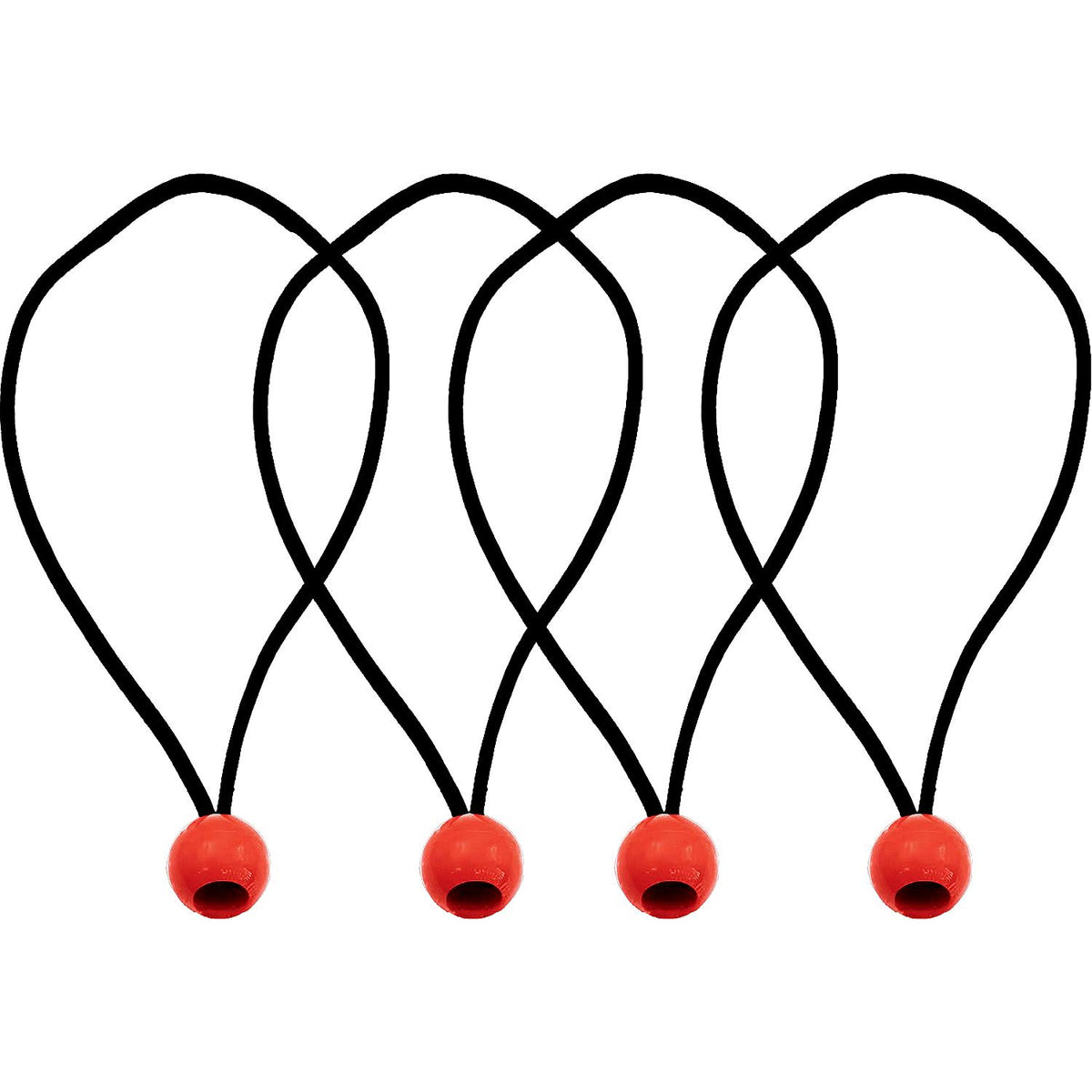 Ball Stretch Cords, 10in, 4/PK
