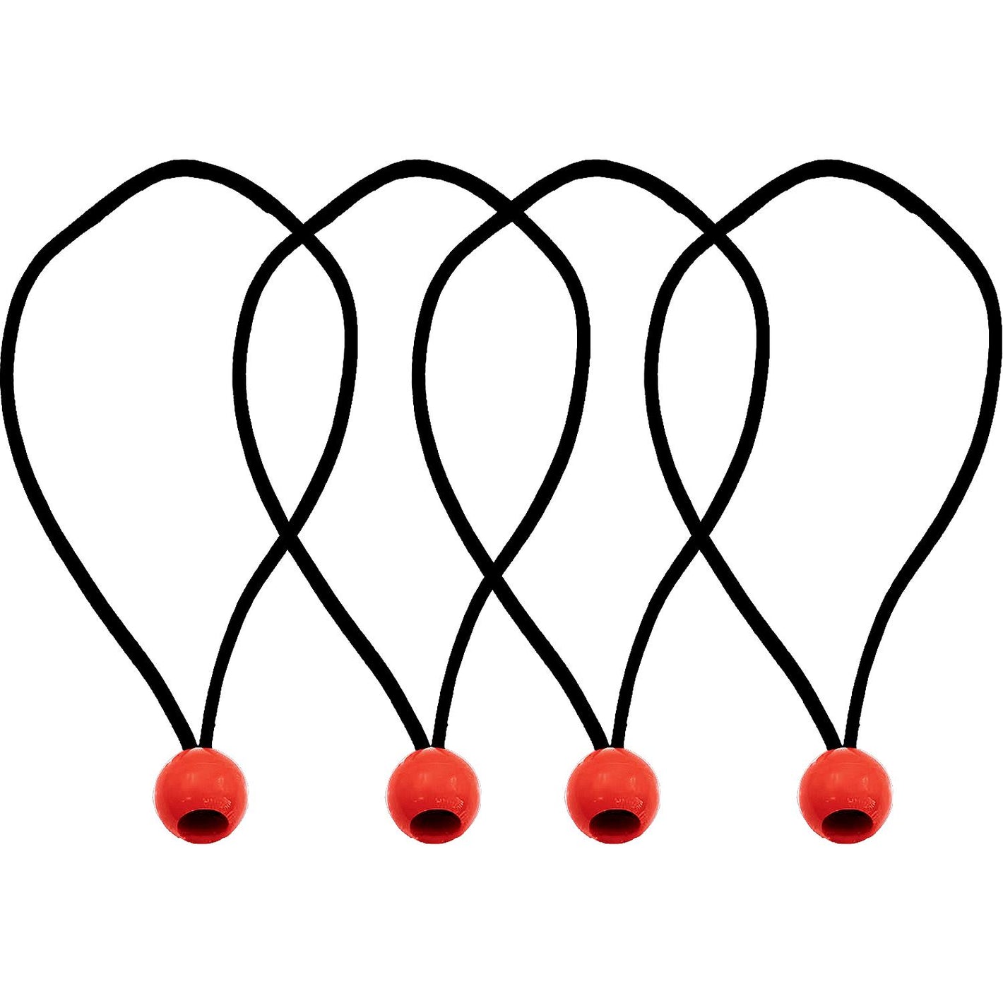 Ball Stretch Cords, 10in, 4/PK