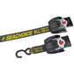 Retractable Transom Tie-Downs, Zinc-Plated Steel, 2in x 43in, 2/PK