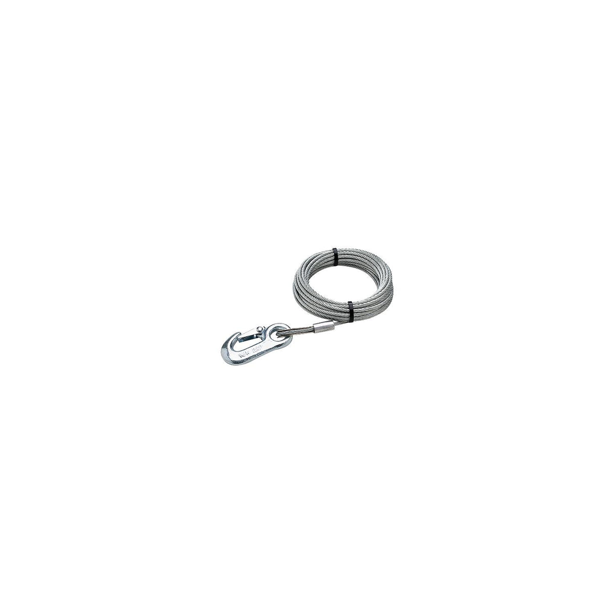 Galvanized Winch Cable, 5/32in x 25ft