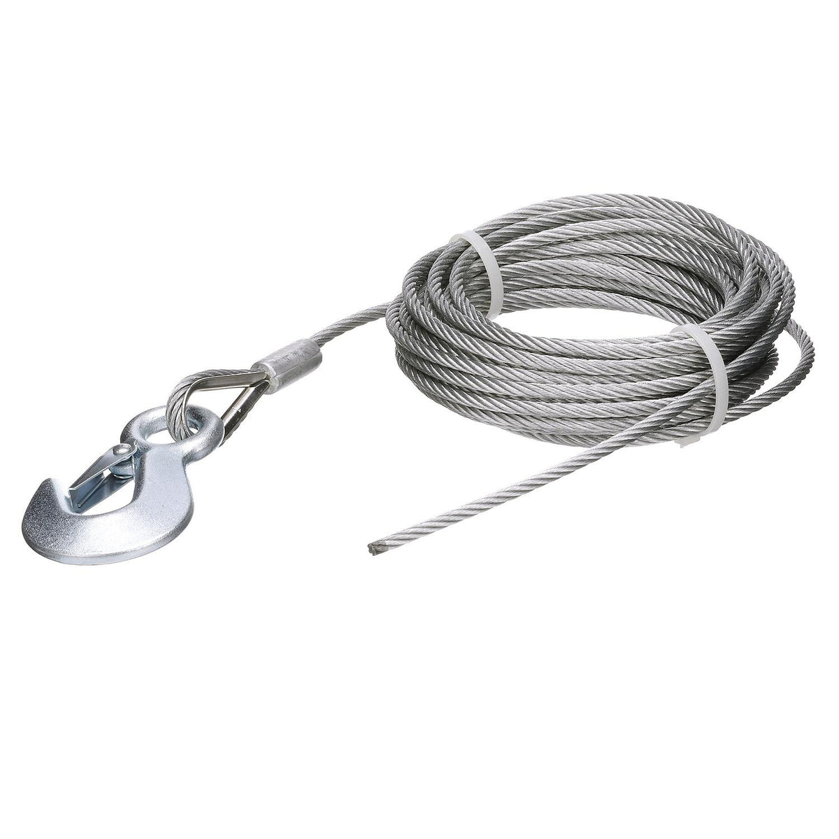 Galvanized Winch Cable, 3/16in x 25ft