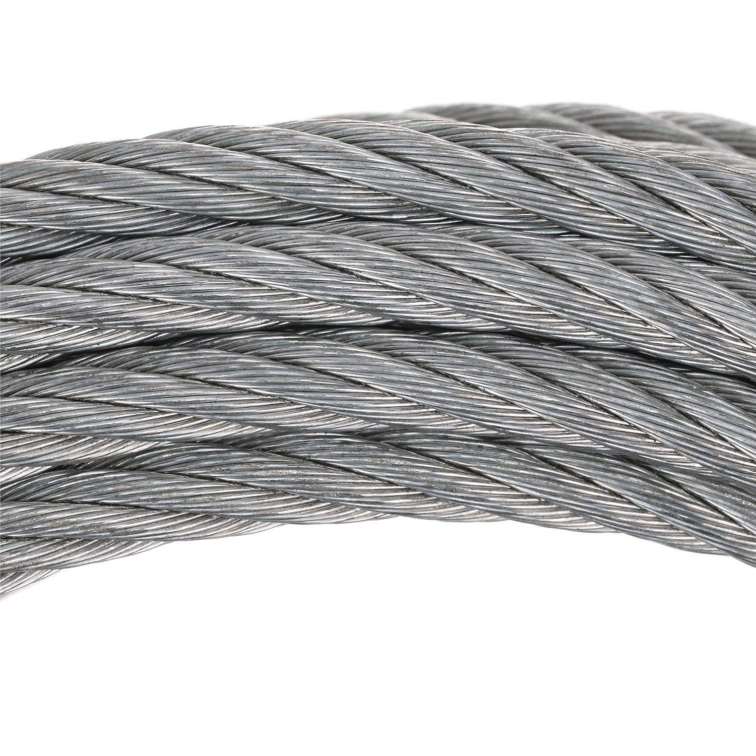 Galvanized Winch Cable, 3/16in x 25ft