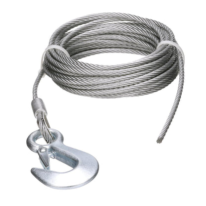 Galvanized Winch Cable, 3/16in x 25ft