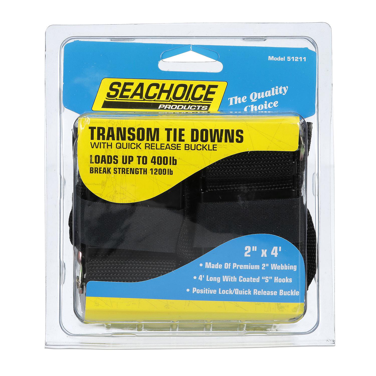 Premium Transom Tie Down Straps, 2in x 48in