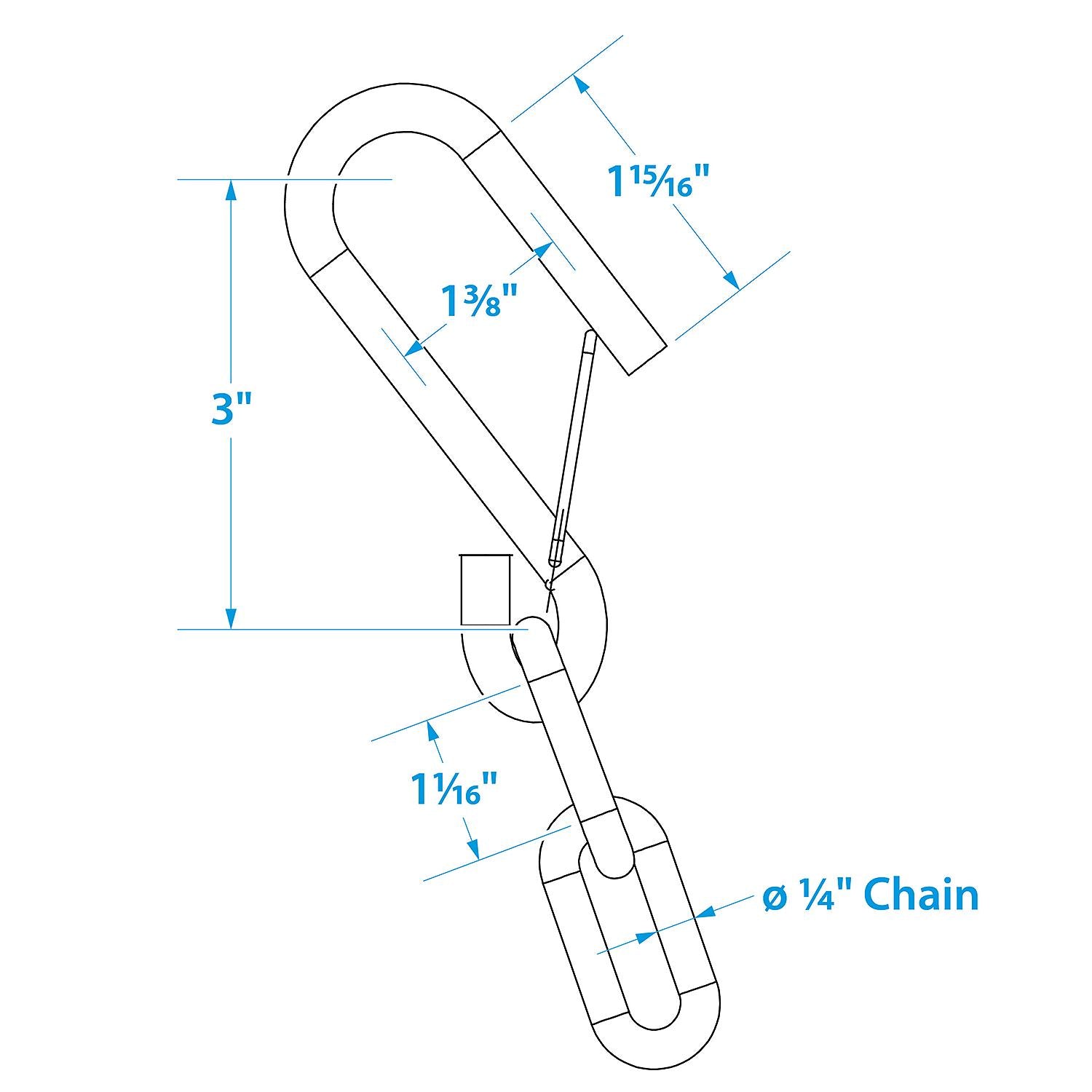 Trailer Safety Chain, Zinc Plated, 1/4in x 42in