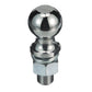 Chrome Plated Steel Trailer Coupler Ball, 2in x 1in x 2in