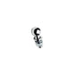 Stainless Steel Trailer Coupler Ball, 2in x 1in x 2-1/8in