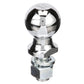 Chrome Plated Steel Trailer Coupler Ball, 2-5/16 in x 1in  x 2in