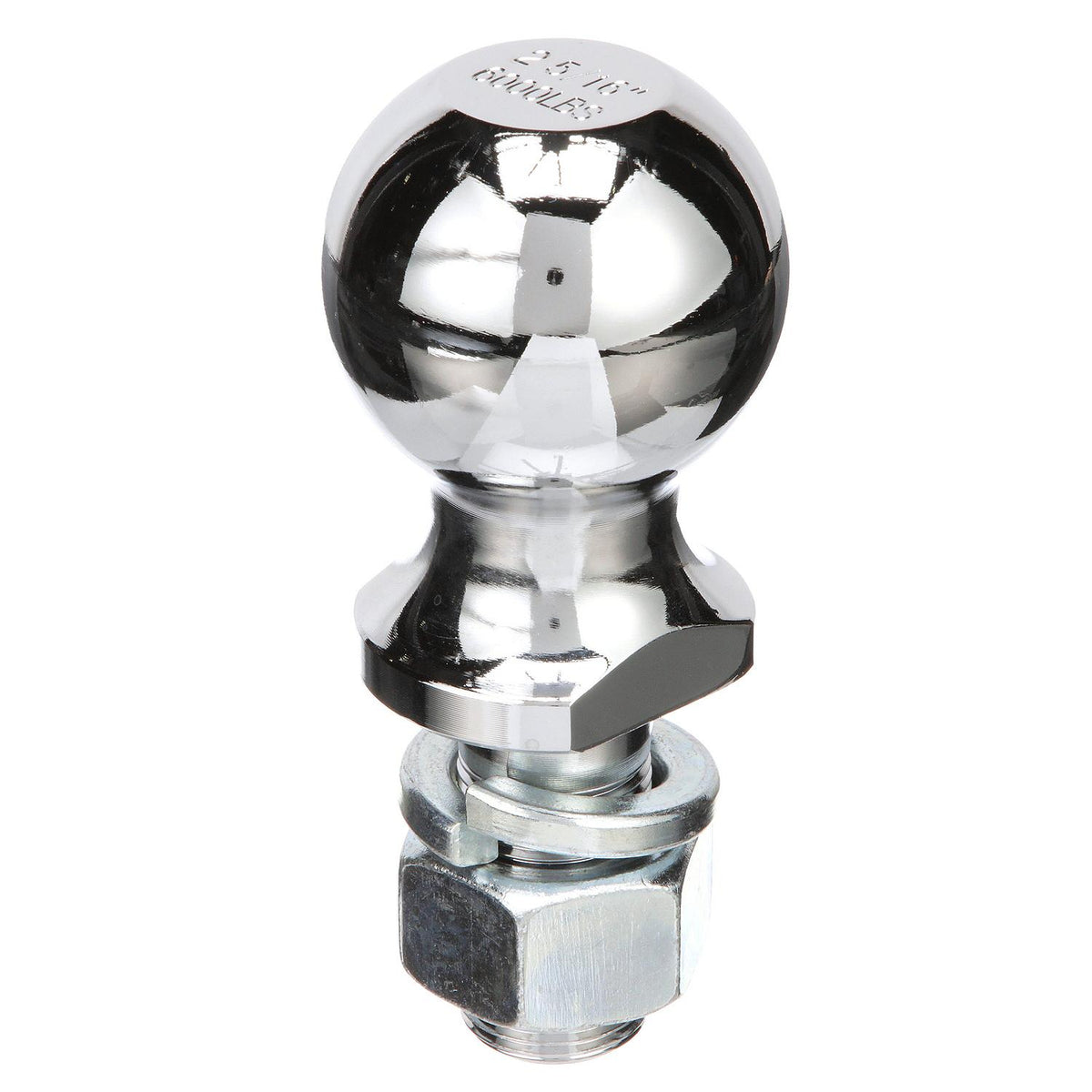 Chrome Plated Steel Trailer Coupler Ball, 2-5/16 in x 1in  x 2in