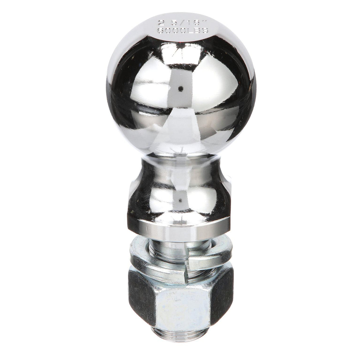 Chrome Plated Steel Trailer Coupler Ball, 2-5/16 in x 1in  x 2in