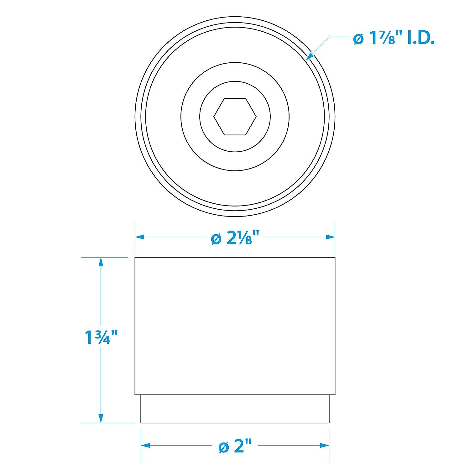 1.980in Bearing Protectors w/ Covers, 2/PK