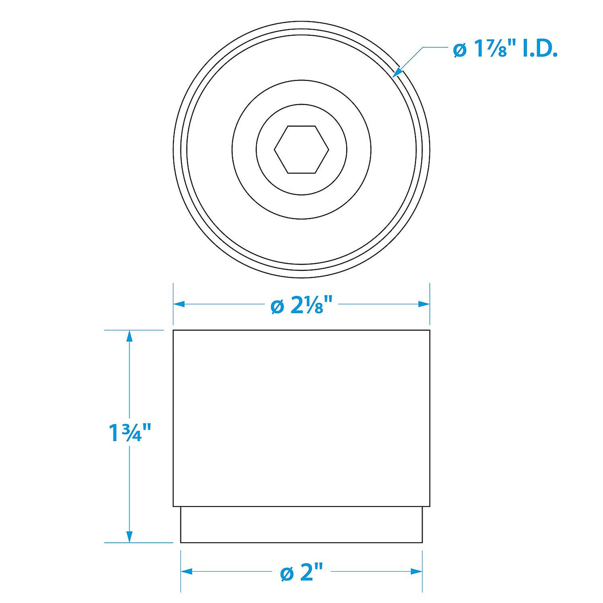 1.980in Bearing Protectors w/ Covers, 2/PK