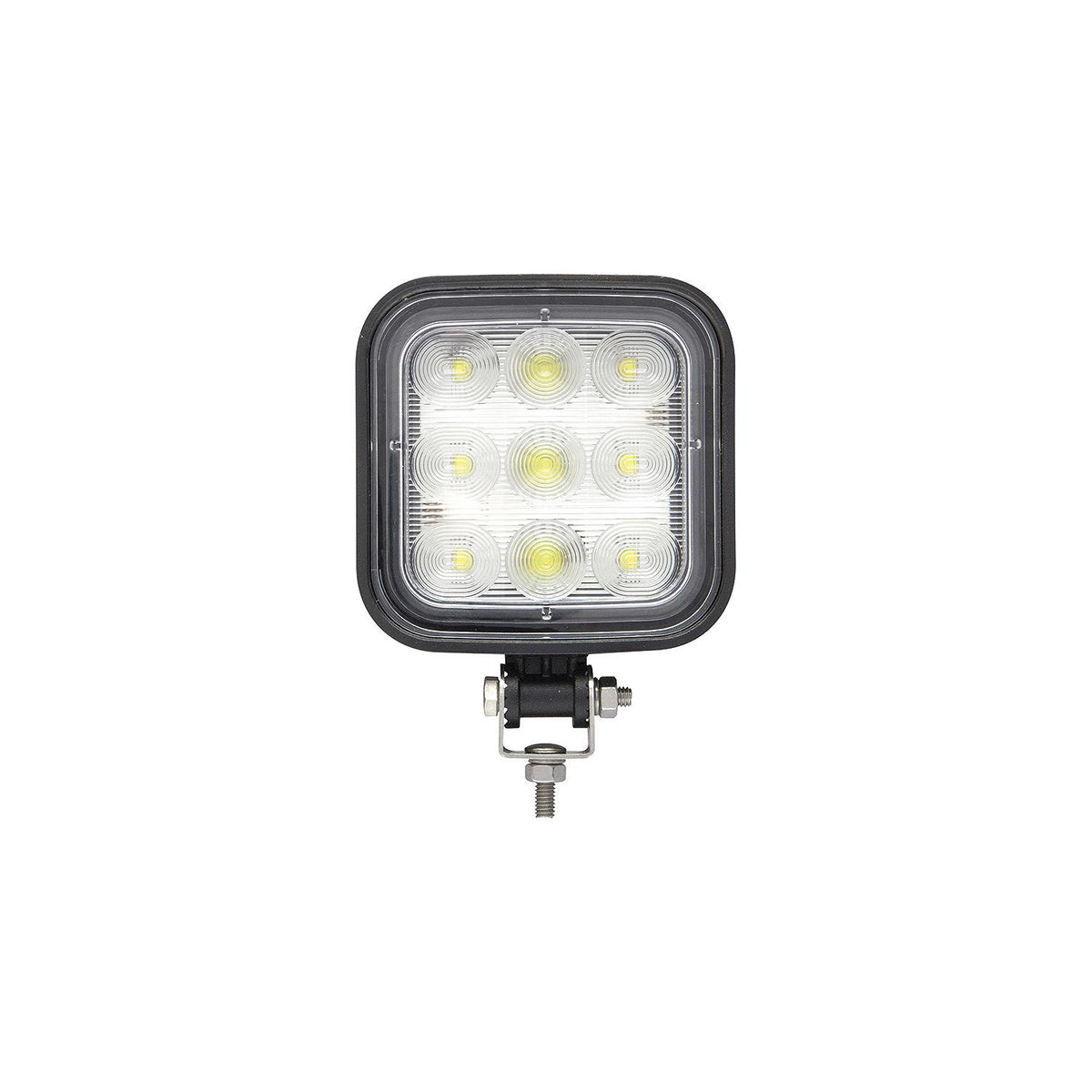 LED Flood Beam Square/Wide Angle Work Light, 12/24V, Black Housing, 9 LEDs