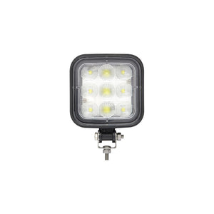 LED Flood Beam Square/Wide Angle Work Light, 12/24V, Black Housing, 9 LEDs