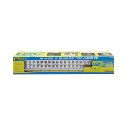 LED Spot/Flood Light Bar, Black Housing, 40 LEDs, 21.26in, 12/24V
