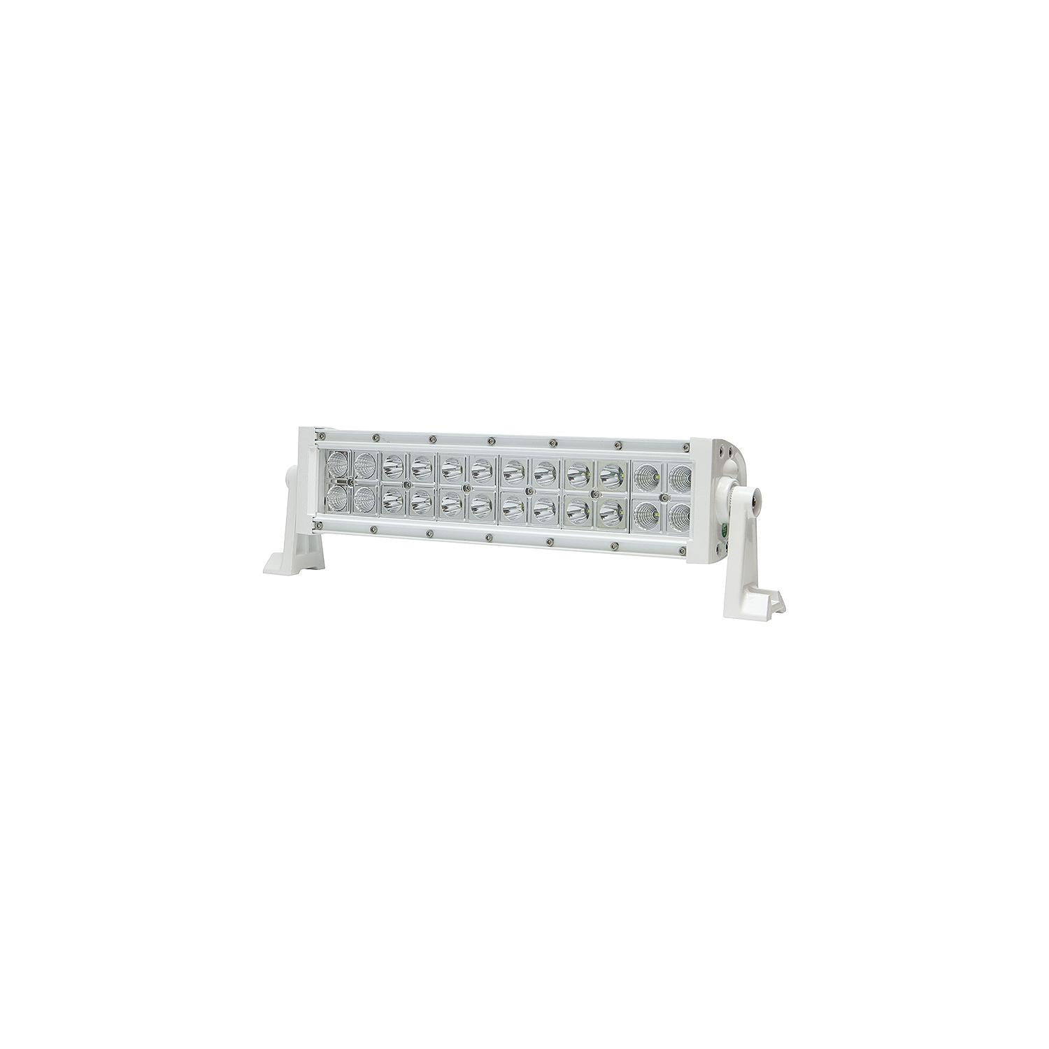 LED Spot/Flood Light Bar, White Housing 24 LEDs, 13.6in, 12/24V