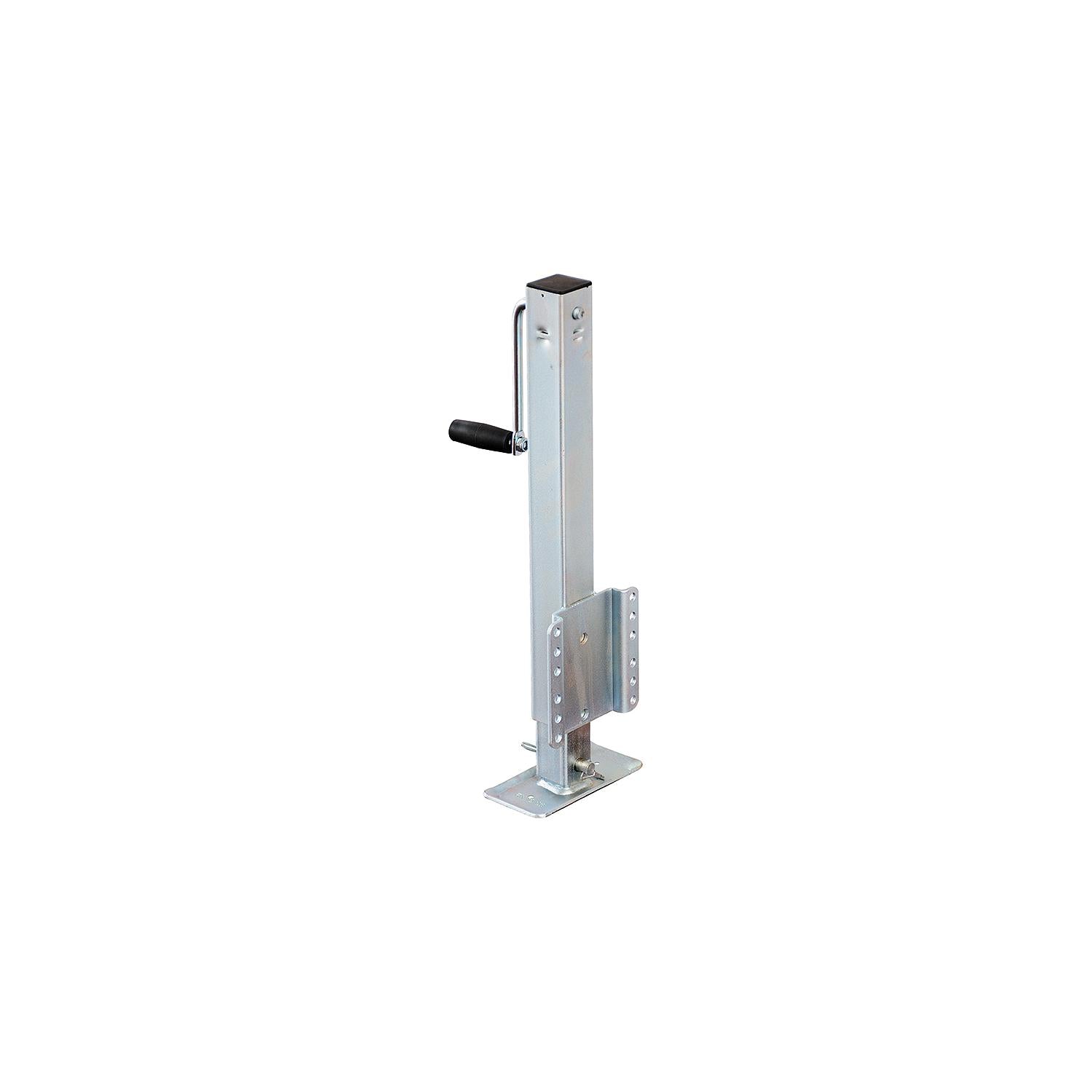 Heavy-Duty Drop Leg Trailer Jack, Foot Plate Base, 2,500 lbs Max Load