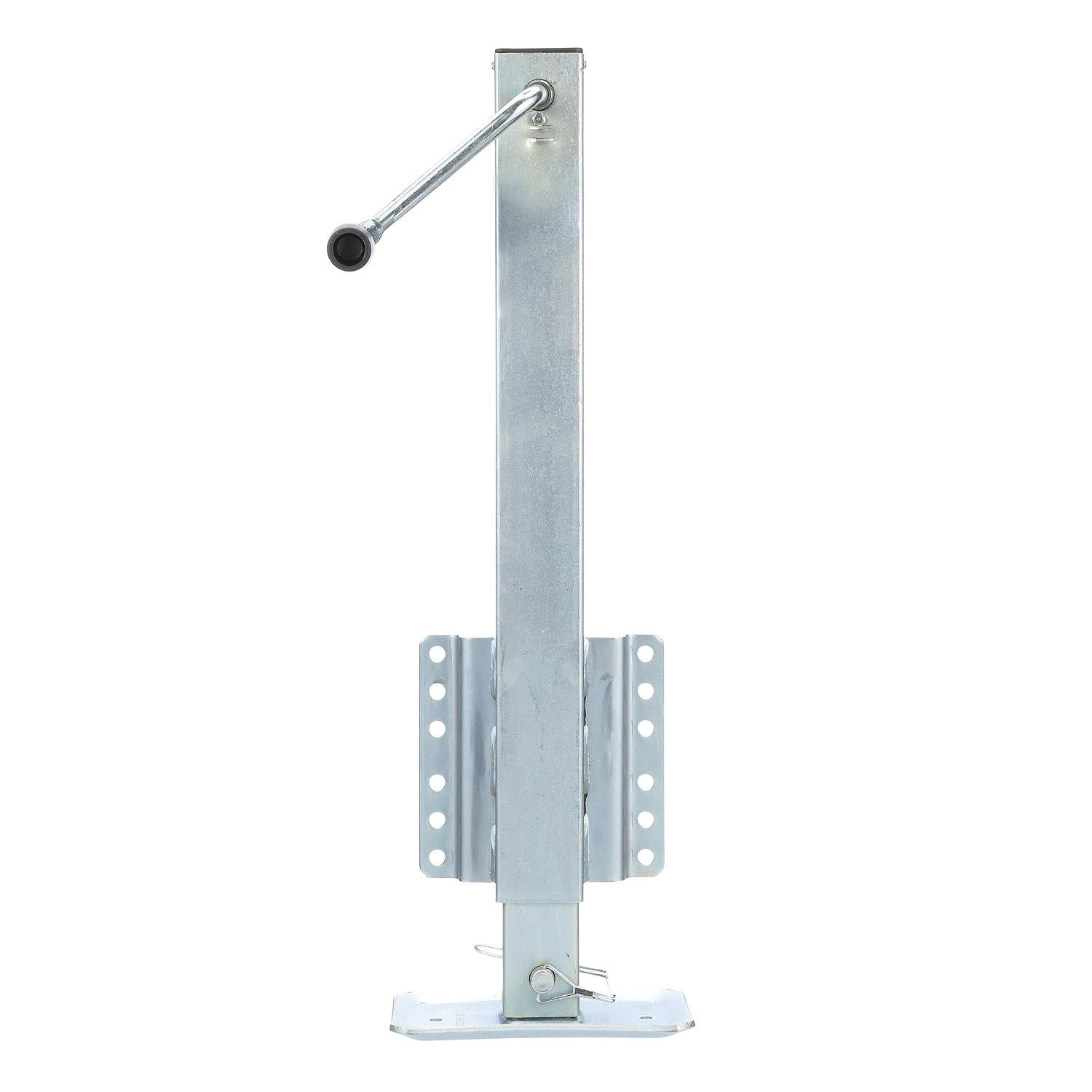 Heavy-Duty Drop Leg Trailer Jack, Foot Plate Base, 2,500 lbs Max Load