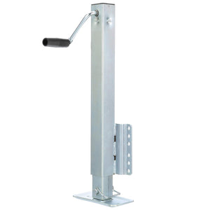 Heavy-Duty Drop Leg Trailer Jack, Foot Plate Base, 2,500 lbs Max Load