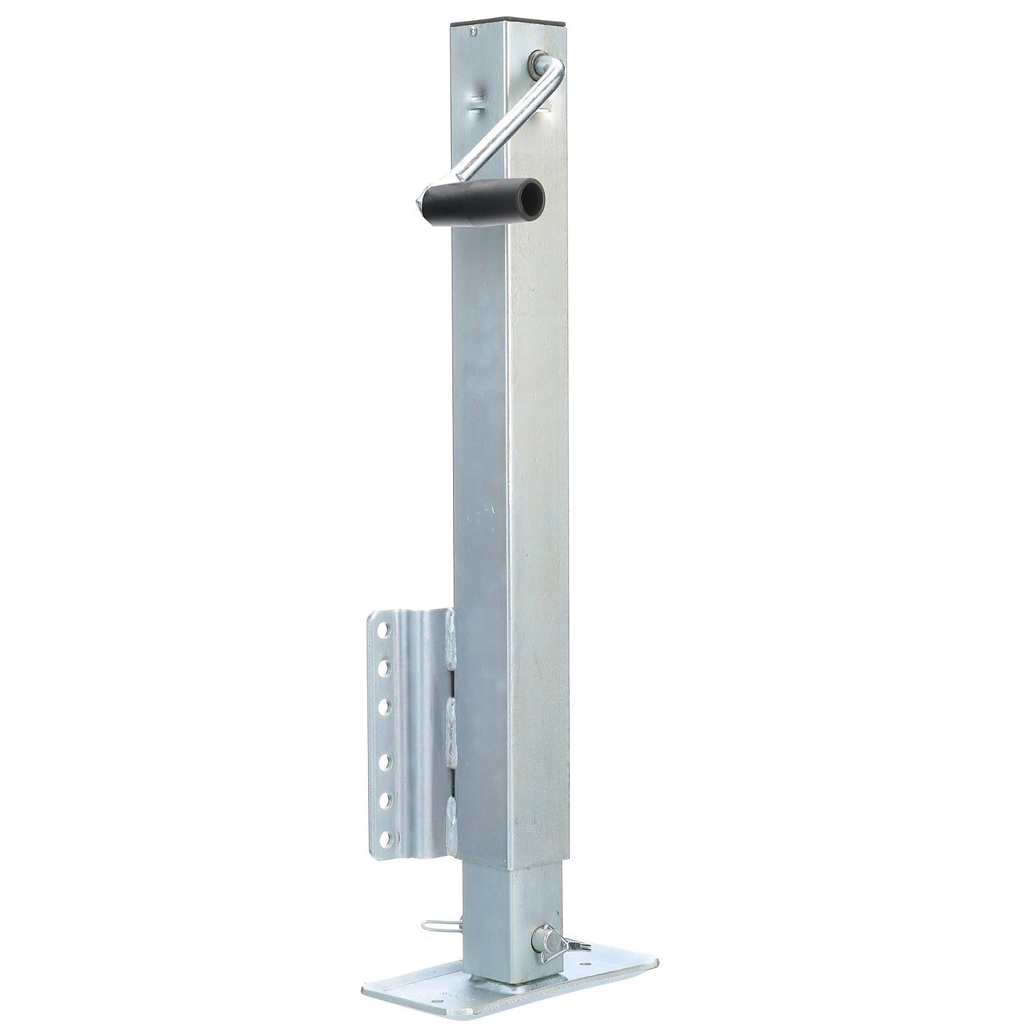 Heavy-Duty Drop Leg Trailer Jack, Foot Plate Base, 2,500 lbs Max Load