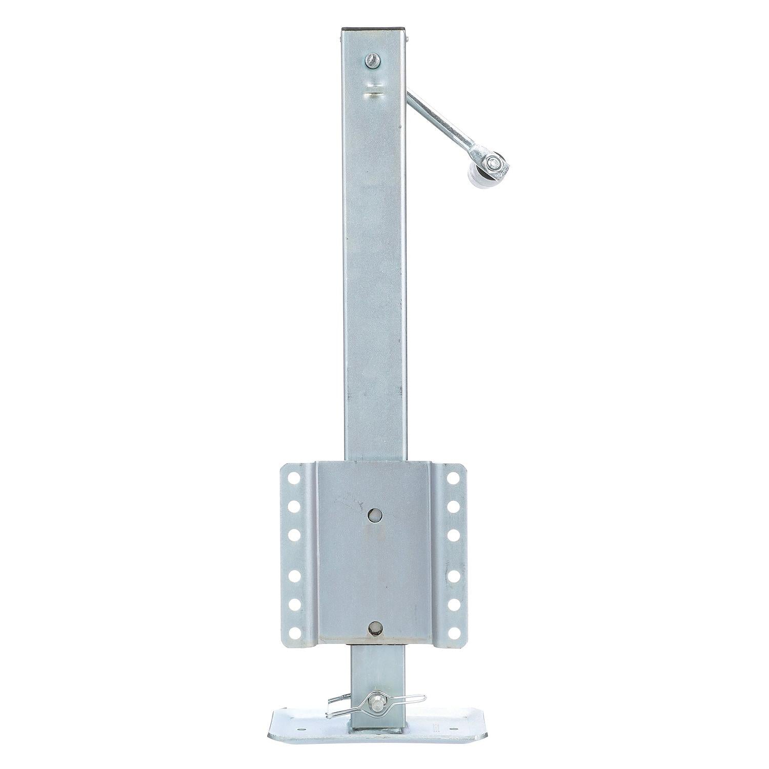 Heavy-Duty Drop Leg Trailer Jack, Foot Plate Base, 2,500 lbs Max Load