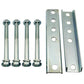 Heavy-Duty Drop Leg Trailer Jack, Foot Plate Base, 2,500 lbs Max Load
