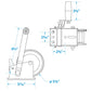 1,200 Lb. Manual Trailer Winch, 1-Speed, 25ft Strap w/ Snap Hook