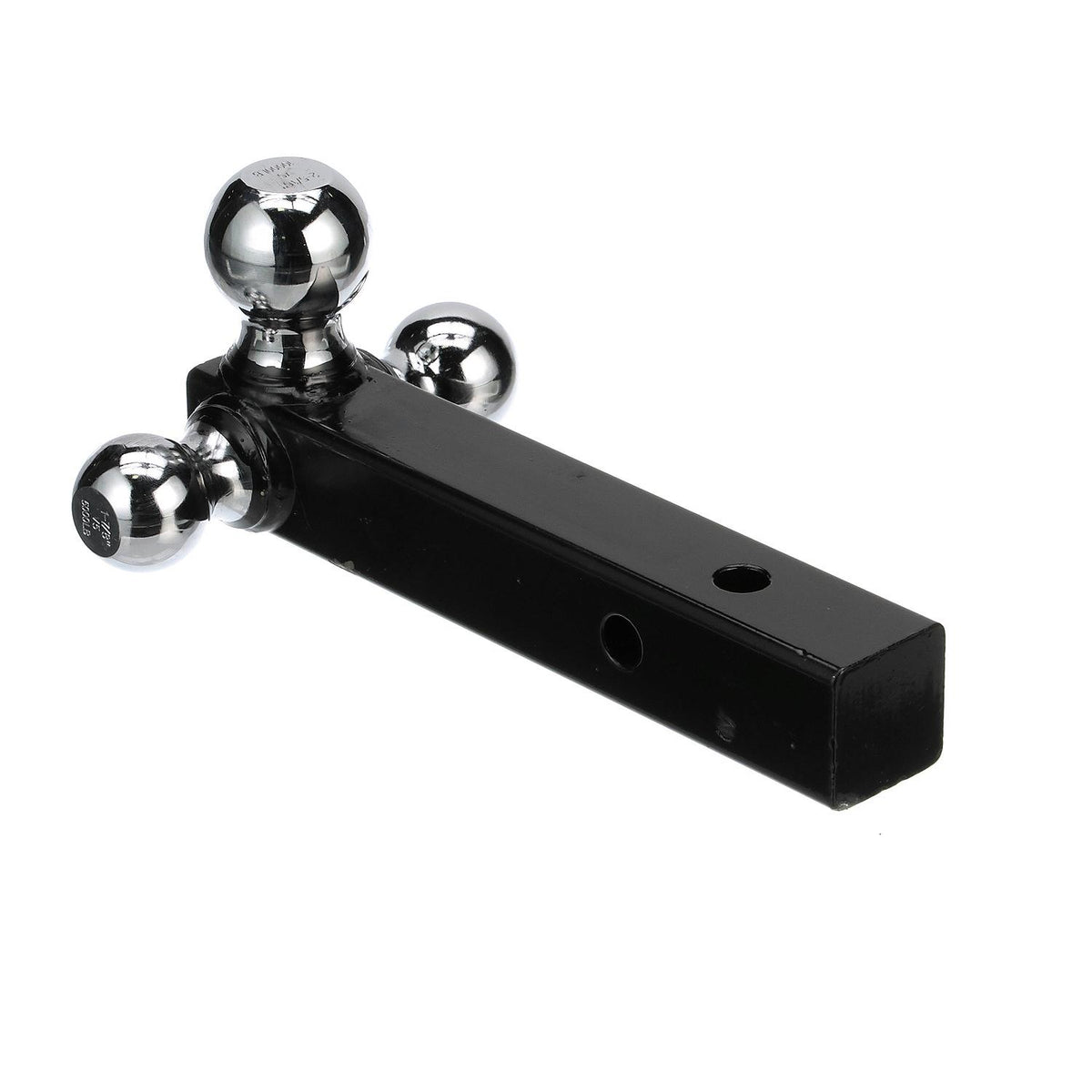 Tri-Ball Trailer Hitch Fits 1-7/8in, 2in & 2-5/16in Balls, 2in Shank