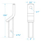 Trailer Ball Mount, 2in Straight