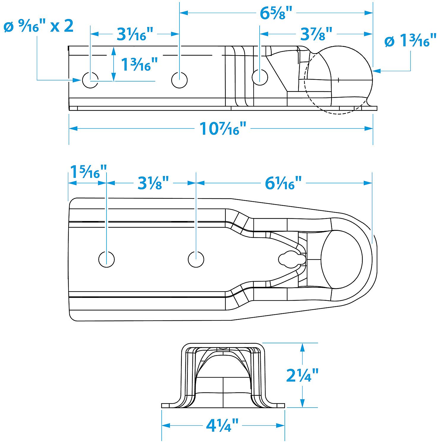 Trailer Coupler, 2-1/2in